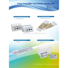 Kits de nettoyage de Fargo CKF-81760 (nettoyage d&#39;IPA d&#39;écouvillon de nettoyage d&#39;IPA de CR80 essuie le rouleau collant d&#39;adhésif de stylo de nettoyage)